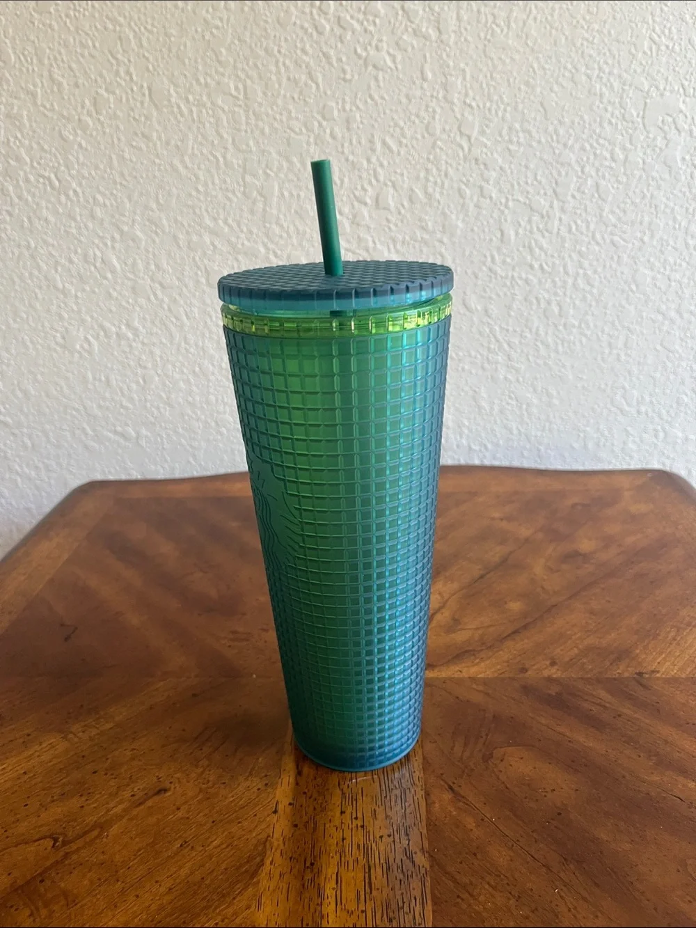 Starbucks Blue-Green Studded Reusable Tumbler with Straw